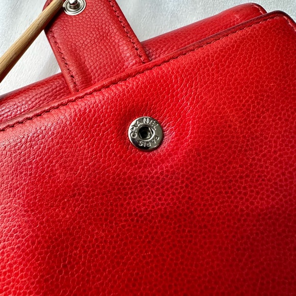 Chanel Authentic Wallet Red Caviar - Picture 14 of 16